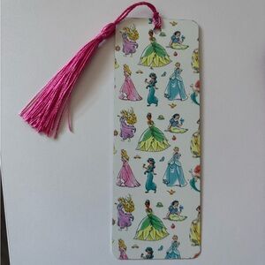 Princess Bookmark with Pink Tassel